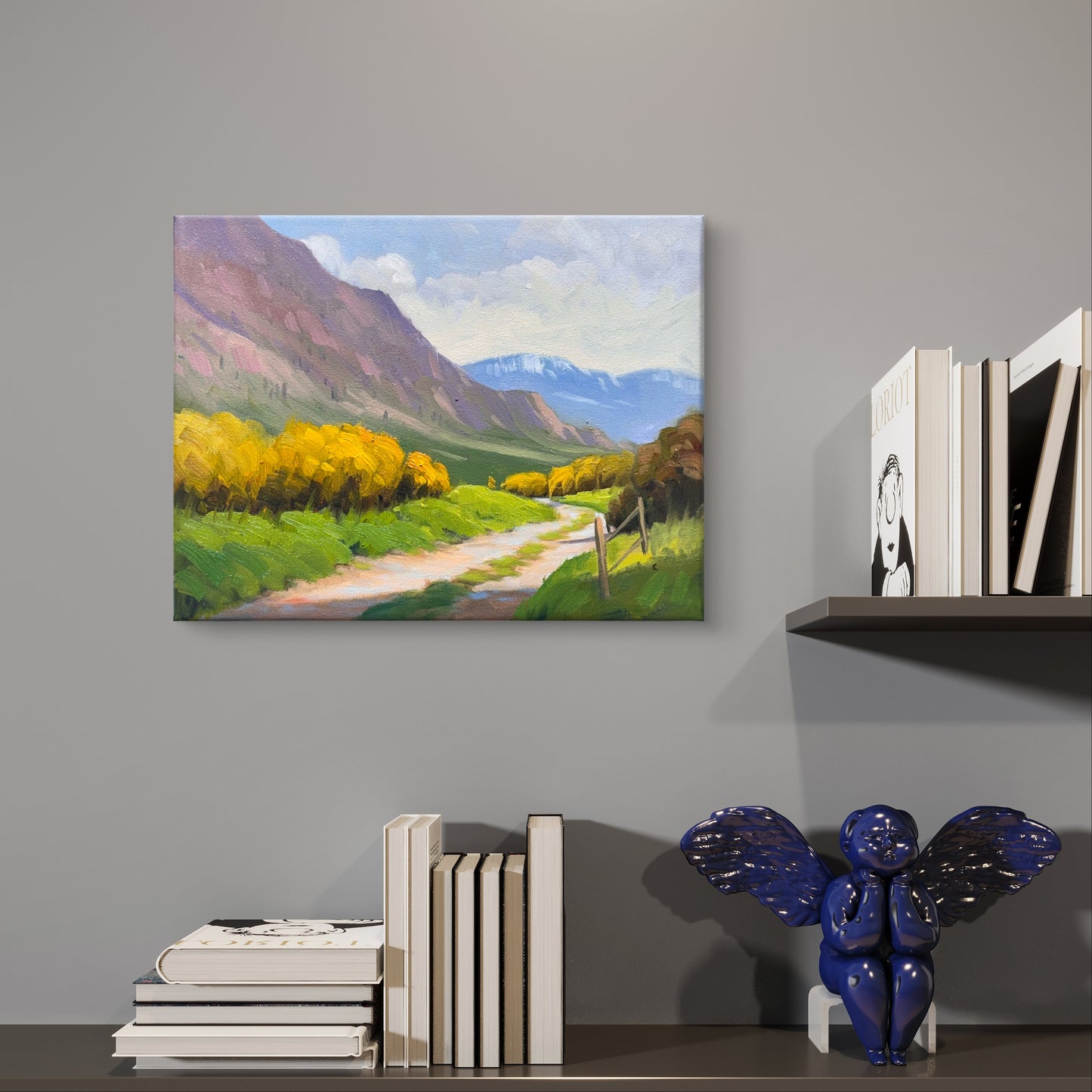 Path Through the Painted Hills 14x11 inch canvas- My Original Artwork painted by me.