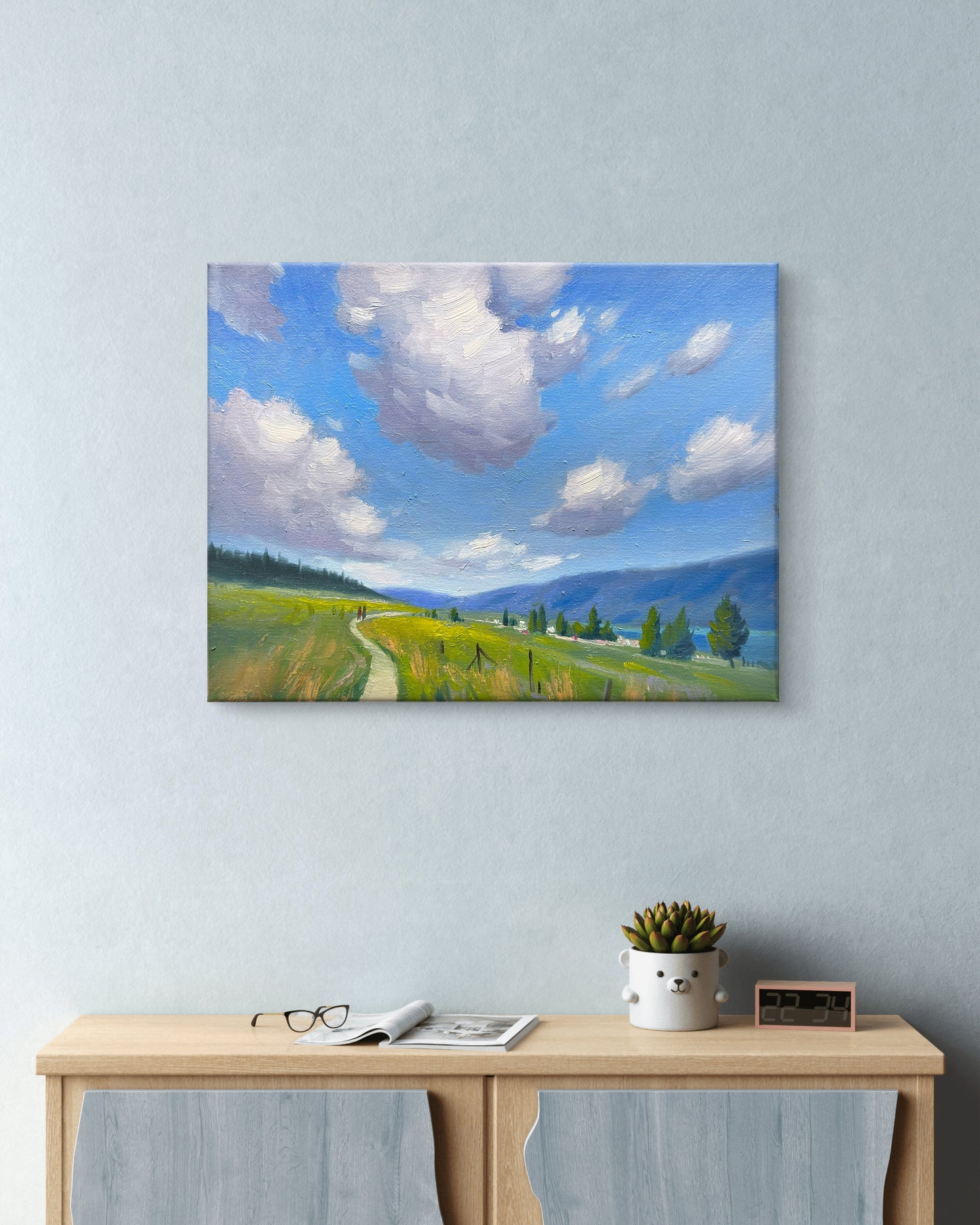 My New Oil painting - The Way to Stillness- 14x11 inch Canvas