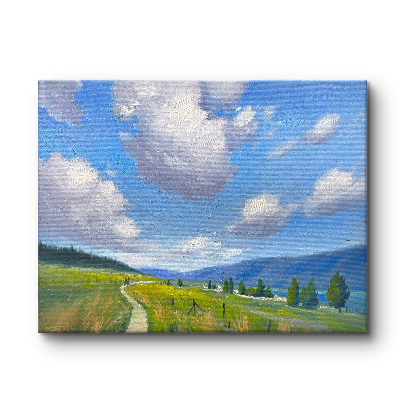 My New Oil painting - The Way to Stillness- 14x11 inch Canvas