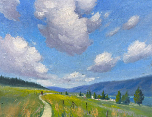 My New Oil painting - The Way to Stillness- 14x11 inch Canvas