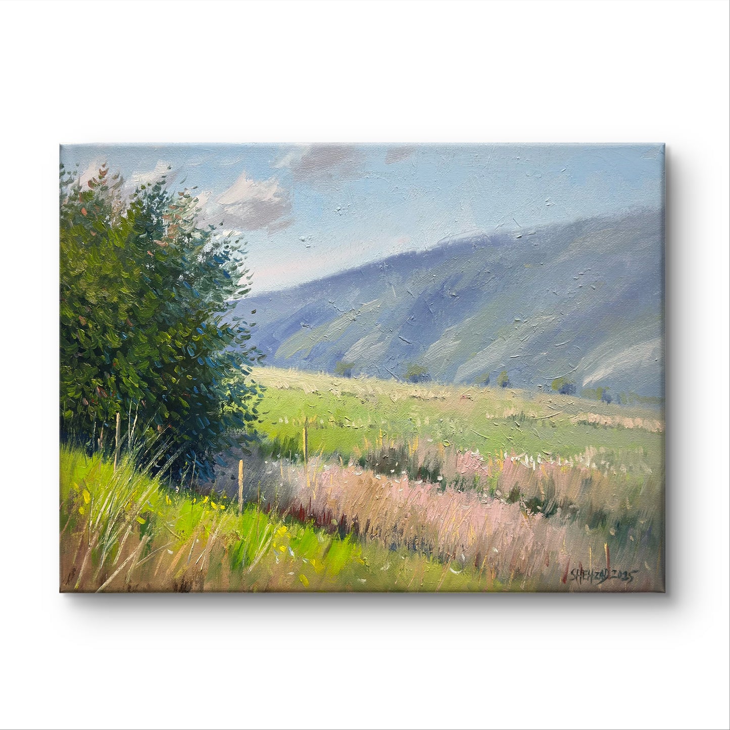 Rolling hills of Vernon - 16x12 inch Original hand painted oil painting on canvas