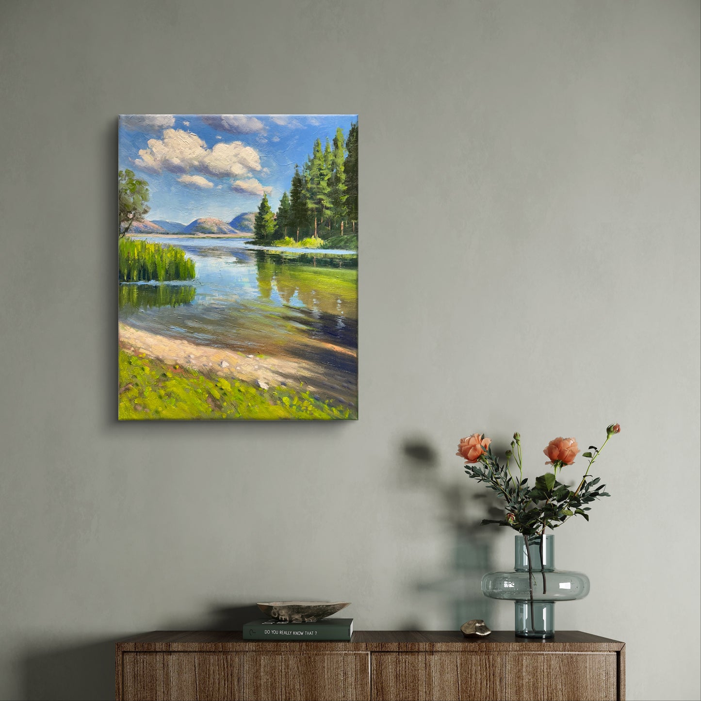 11"x14" Kelowna Shannon lake landscape hand painted original oil painting on canvas wall home decor