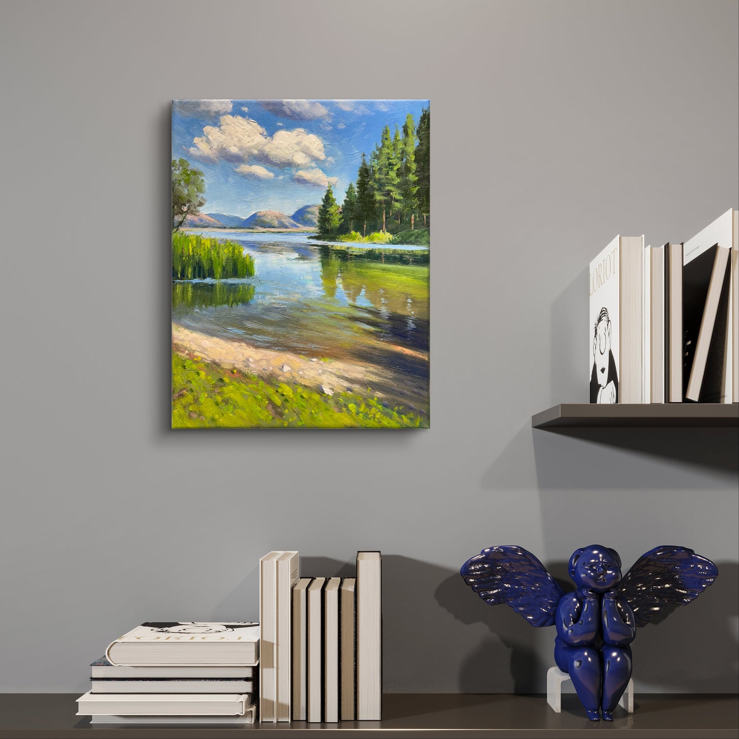 11"x14" Kelowna Shannon lake landscape hand painted original oil painting on canvas wall home decor