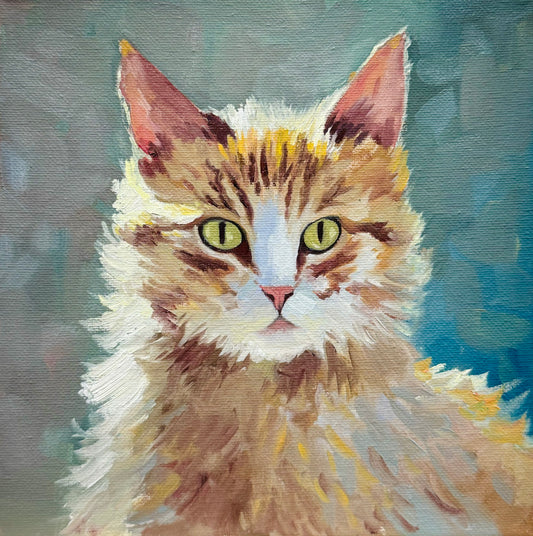 Custom Pet Portrait,Custom Oil Painting,Pet Oil Painting,Pet Portrait Oil Painting,cat Oil Portrait