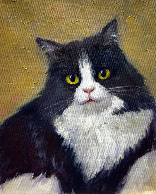 Custom Pet Portrait,Custom Oil Painting,Pet Oil Painting,Pet Portrait Oil Painting,cat Oil Portrait