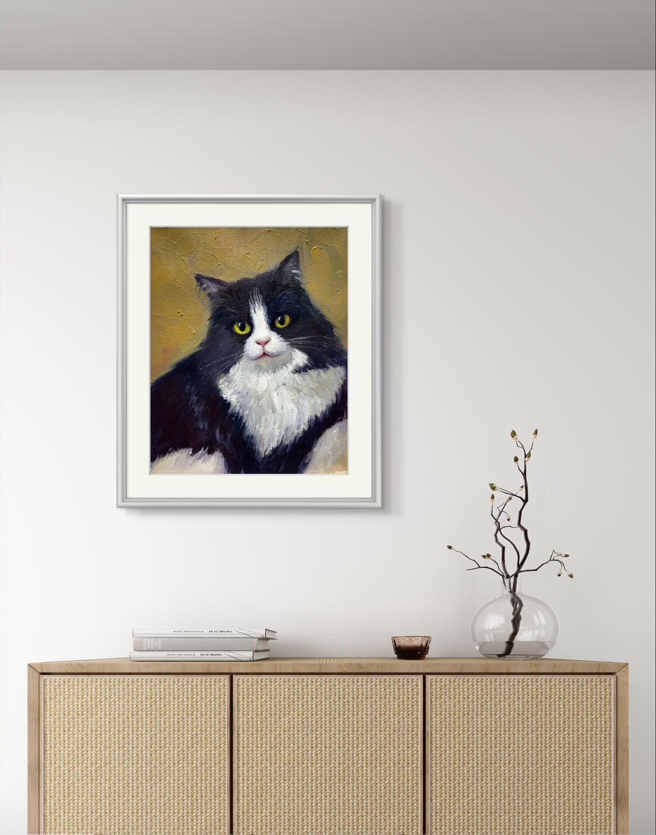 Custom Pet Portrait,Custom Oil Painting,Pet Oil Painting,Pet Portrait Oil Painting,cat Oil Portrait