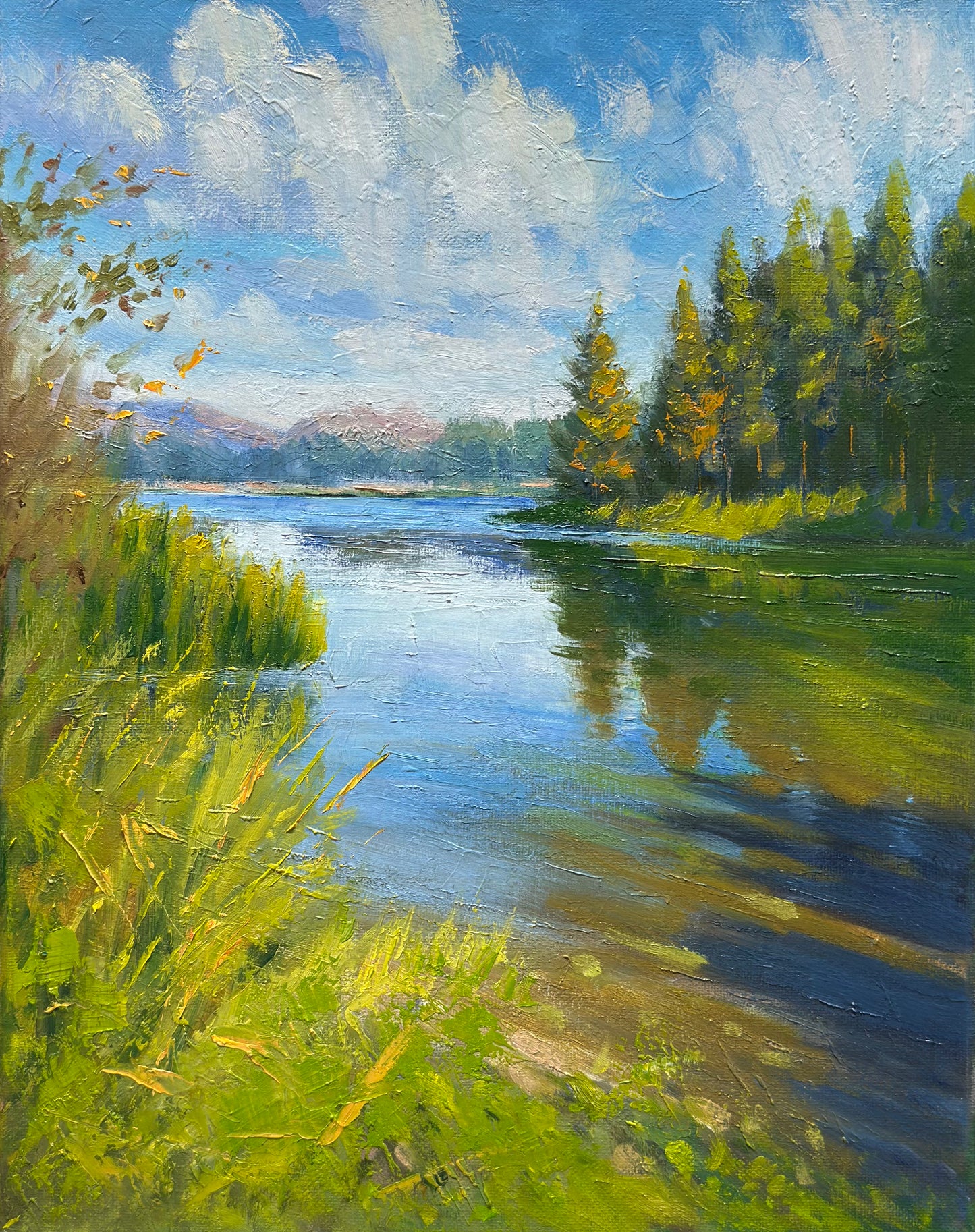 11"x14" Kelowna Shannon lake landscape  hand painted original oil painting on canvas wall home decor