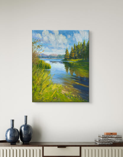 11"x14" Kelowna Shannon lake landscape  hand painted original oil painting on canvas wall home decor