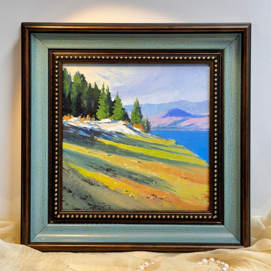 Tranquil Landscape: Original Oil Painting - Nature Art for Home Decor | Unique Gift, Scenic Artwork, Hand-Painted Wall Art, Serene Views