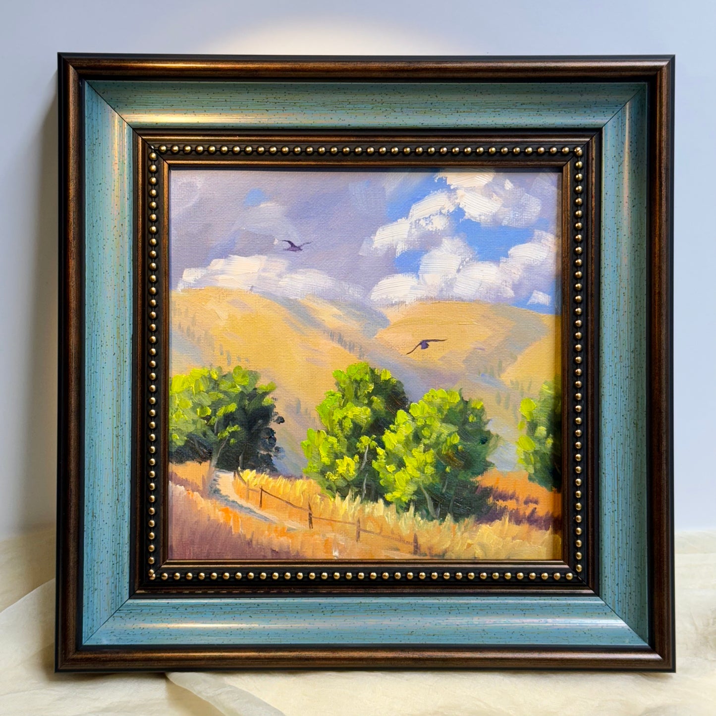 8"x8" Original Kelowna Landscape Oil Painting- Nature Art for Home Decor | Unique Gift, Scenic Artwork, Hand-Painted Wall Art, Serene Views