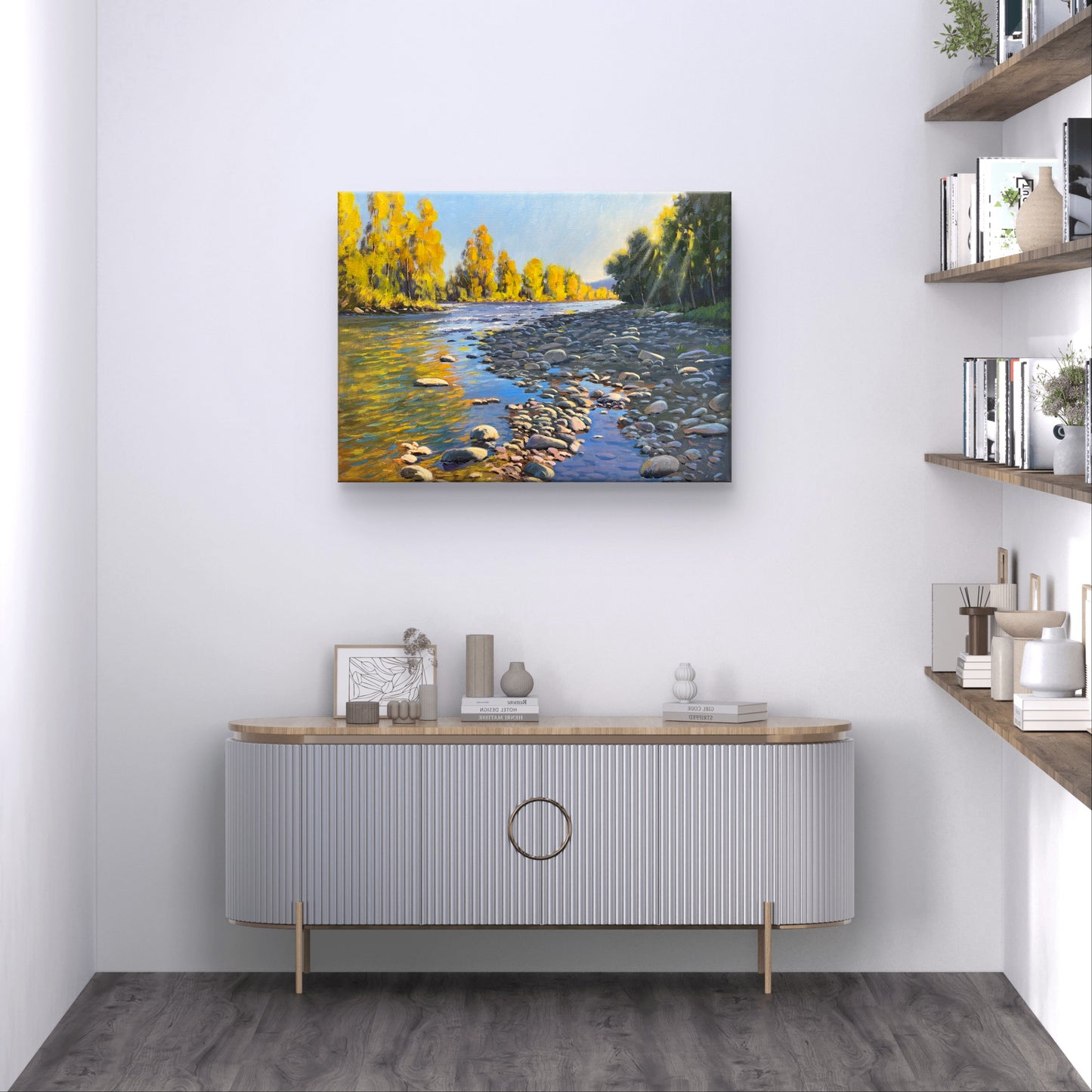 Beauty of Fall at Mission Creek Park Kelowna 24"x18"- hand painted without frame home decor