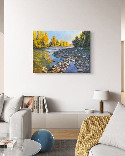 Beauty of Fall at Mission Creek Park Kelowna 24"x18"- hand painted without frame home decor