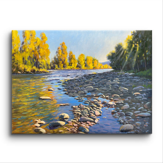 Beauty of Fall at Mission Creek Park Kelowna 24"x18"- hand painted without frame home decor