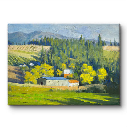 9x12" Kelowna Mission Recreation Park Original landscape oil painting art on Stretched Canvas