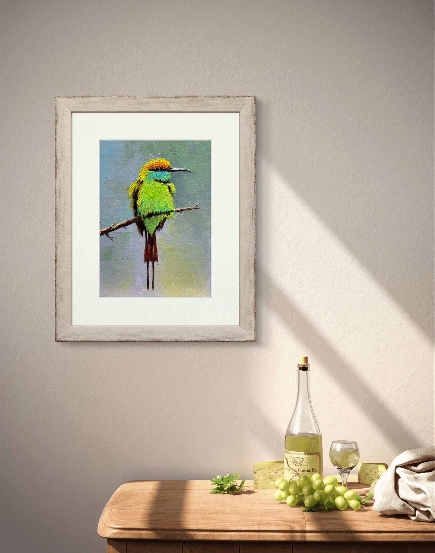 5"x7" Bee eater oil painting on Canvas panel without frame Home Decor/ wall art